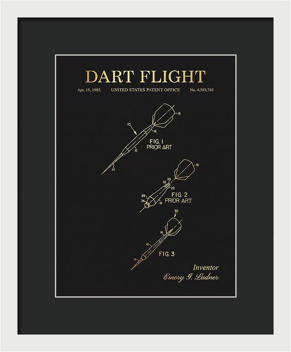 Dart Flight Gold Patent Us4583745a