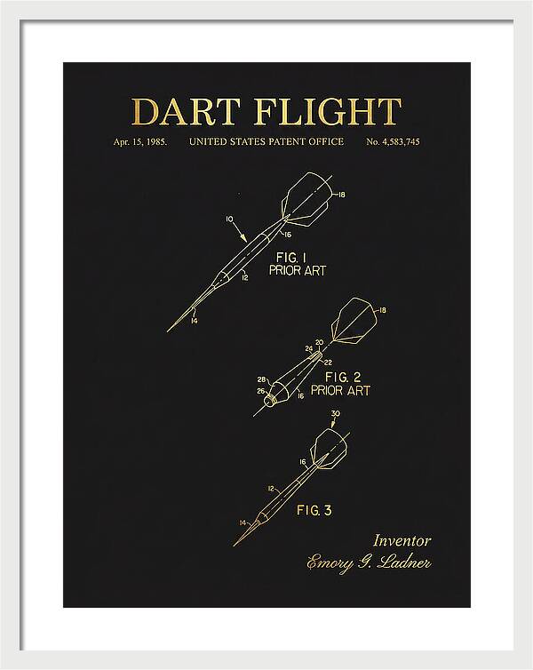 Dart Flight Gold Patent Us4583745a