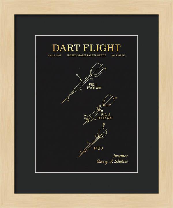 Dart Flight Gold Patent Us4583745a