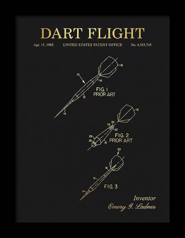 Dart Flight Gold Patent Us4583745a