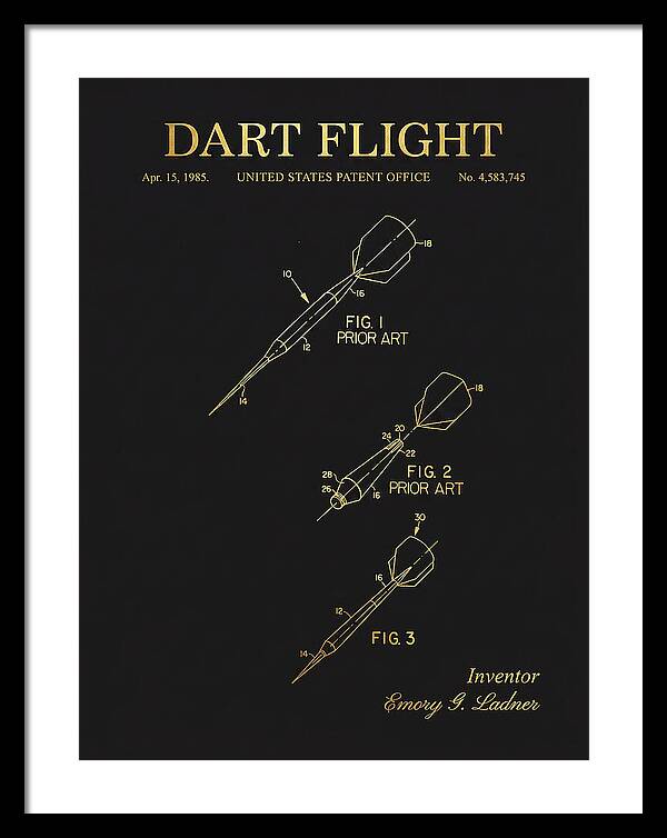 Dart Flight Gold Patent Us4583745a