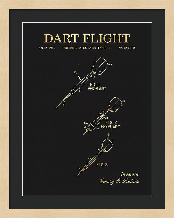 Dart Flight Gold Patent Us4583745a