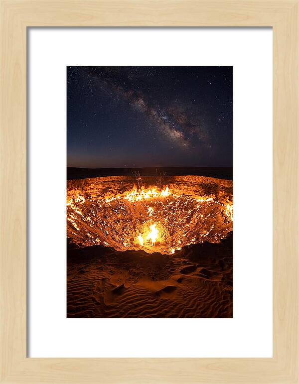 Darvaza Gas Crater At Night