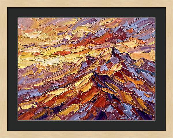 Dawn Breaking Over Grand Mountains
