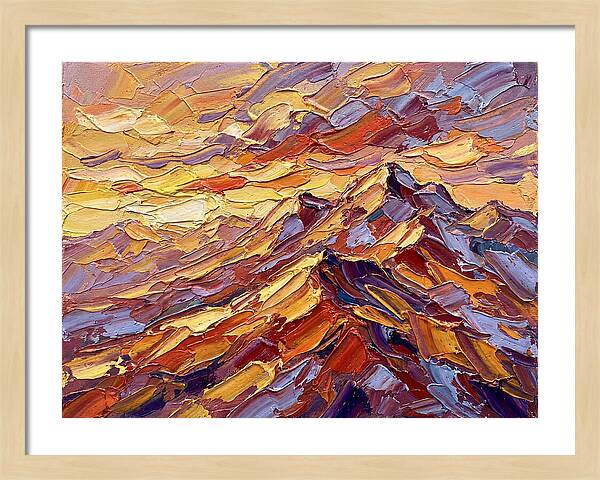 Dawn Breaking Over Grand Mountains