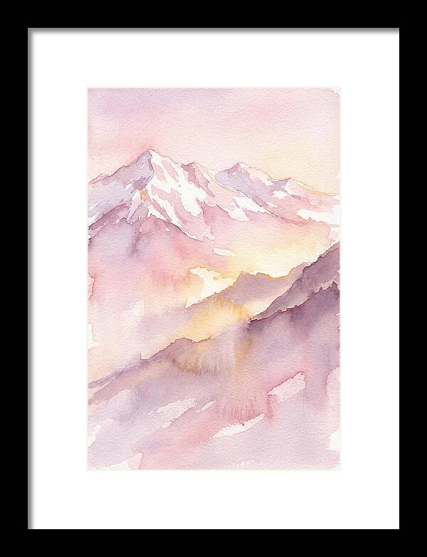 Dawn Breaking Over Grand Peaks