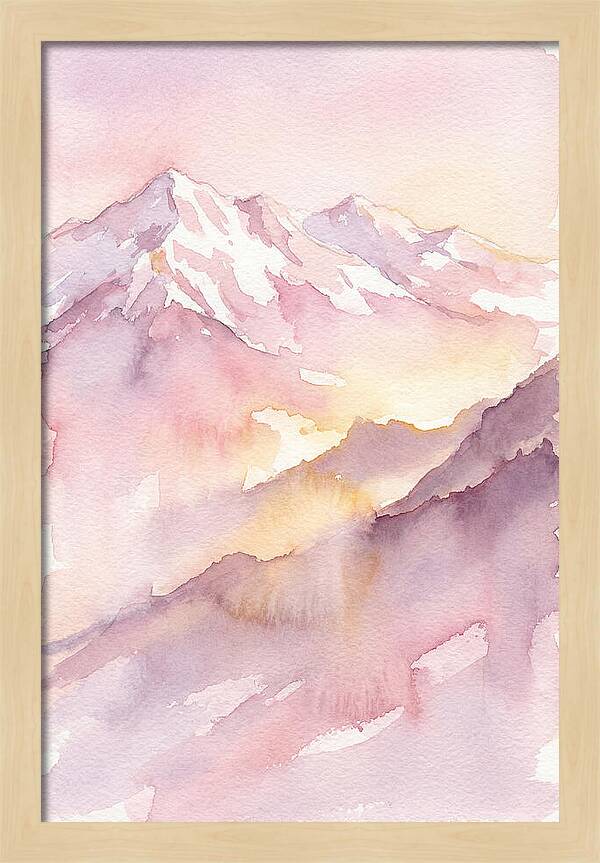 Dawn Breaking Over Grand Peaks