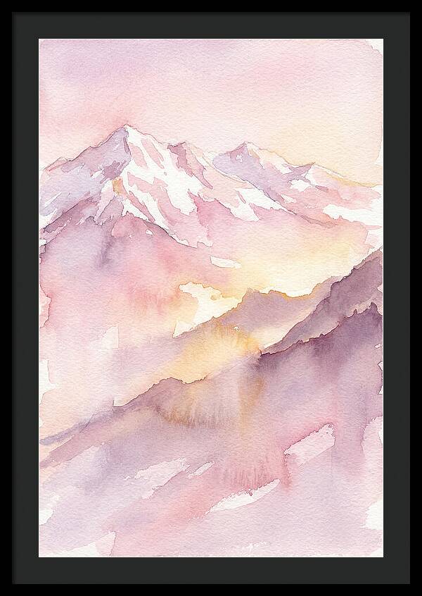Dawn Breaking Over Grand Peaks