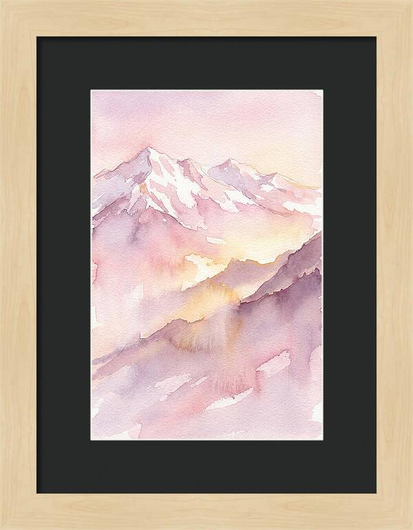 Dawn Breaking Over Grand Peaks