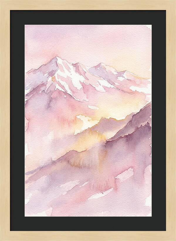 Dawn Breaking Over Grand Peaks