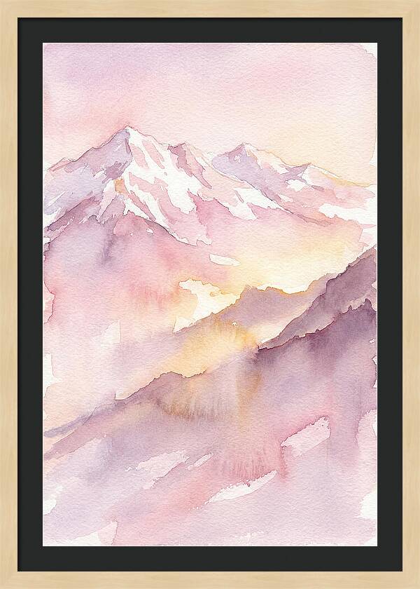 Dawn Breaking Over Grand Peaks