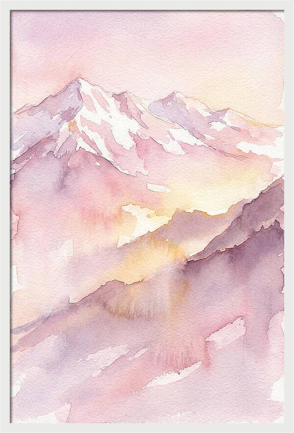 Dawn Breaking Over Grand Peaks