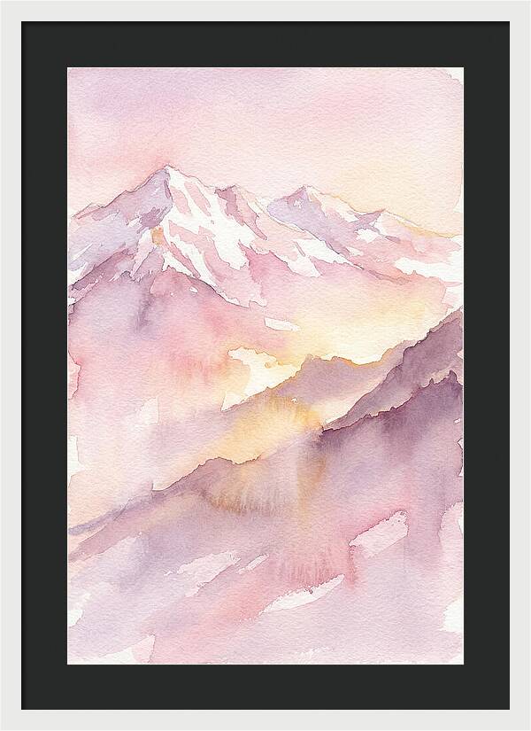 Dawn Breaking Over Grand Peaks