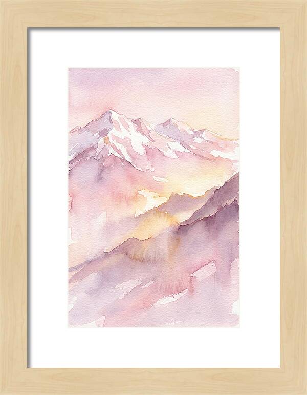 Dawn Breaking Over Grand Peaks