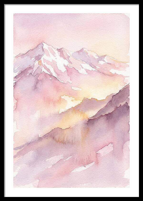 Dawn Breaking Over Grand Peaks