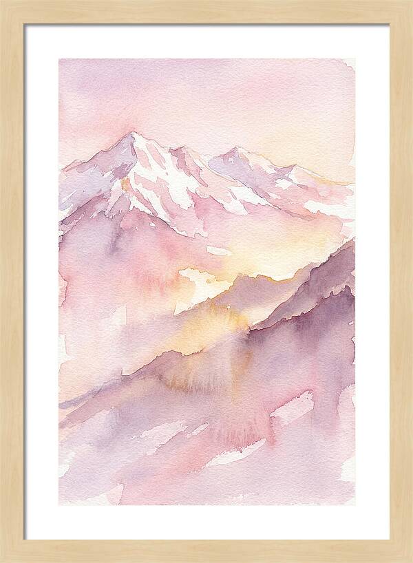 Dawn Breaking Over Grand Peaks