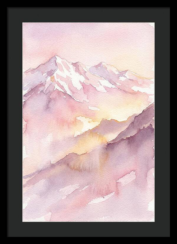 Dawn Breaking Over Grand Peaks