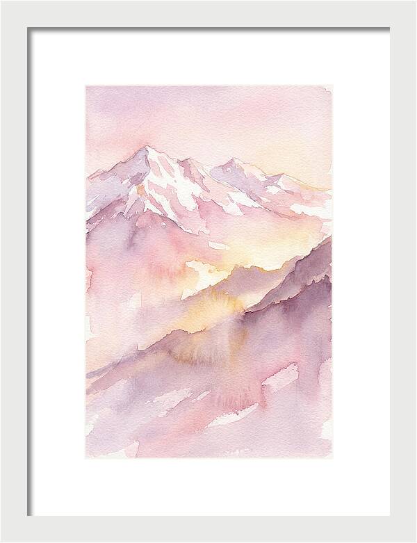 Dawn Breaking Over Grand Peaks