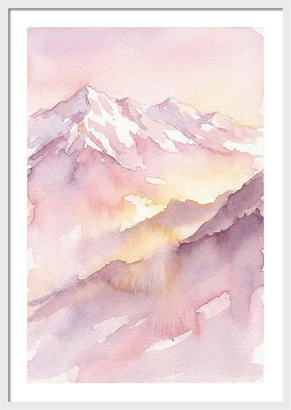 Dawn Breaking Over Grand Peaks