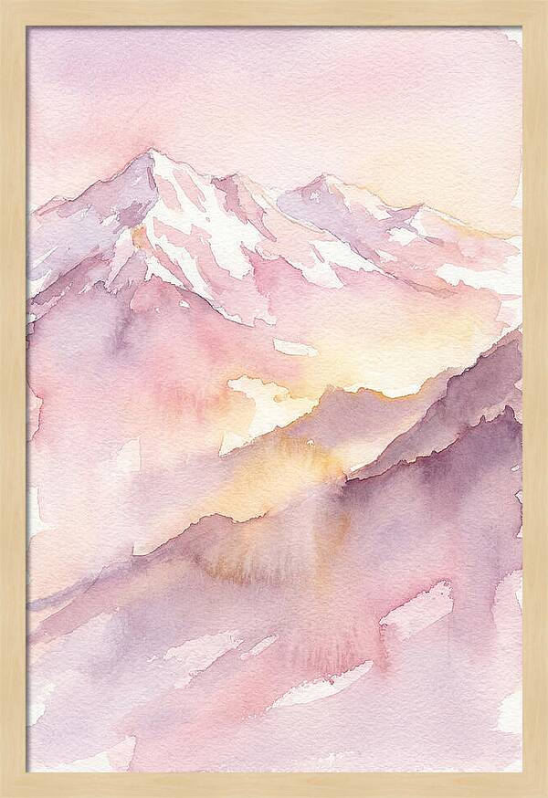 Dawn Breaking Over Grand Peaks