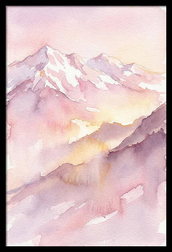 Dawn Breaking Over Grand Peaks