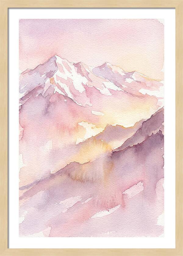 Dawn Breaking Over Grand Peaks