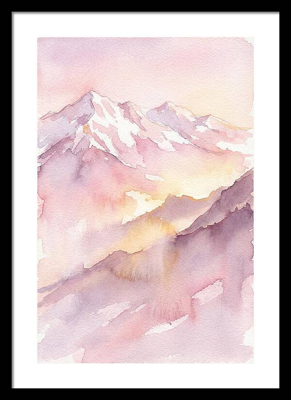 Dawn Breaking Over Grand Peaks