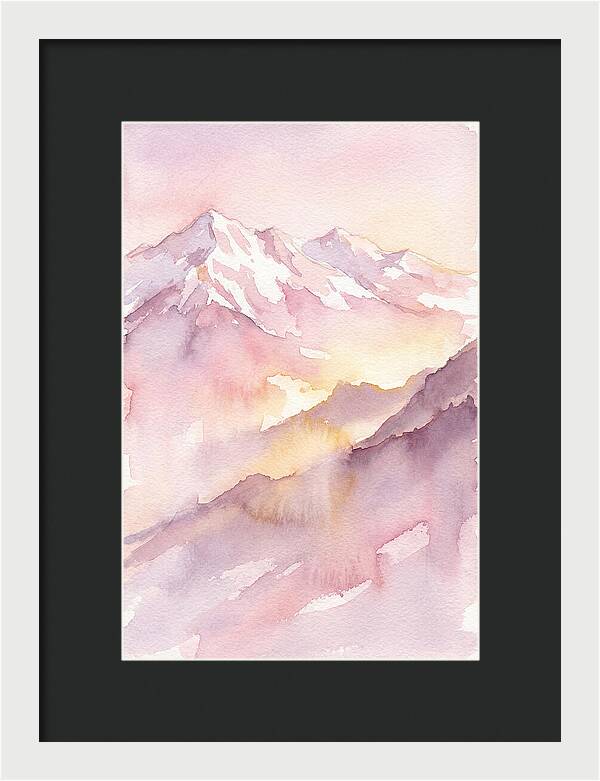 Dawn Breaking Over Grand Peaks