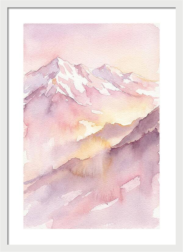 Dawn Breaking Over Grand Peaks