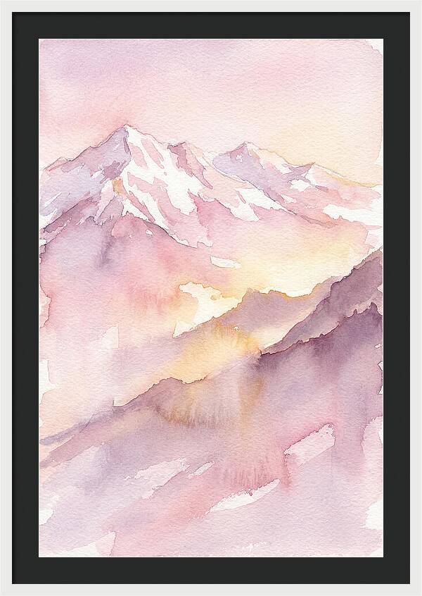Dawn Breaking Over Grand Peaks