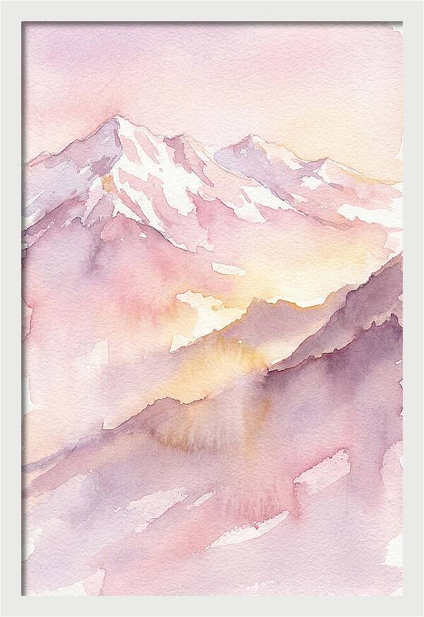 Dawn Breaking Over Grand Peaks