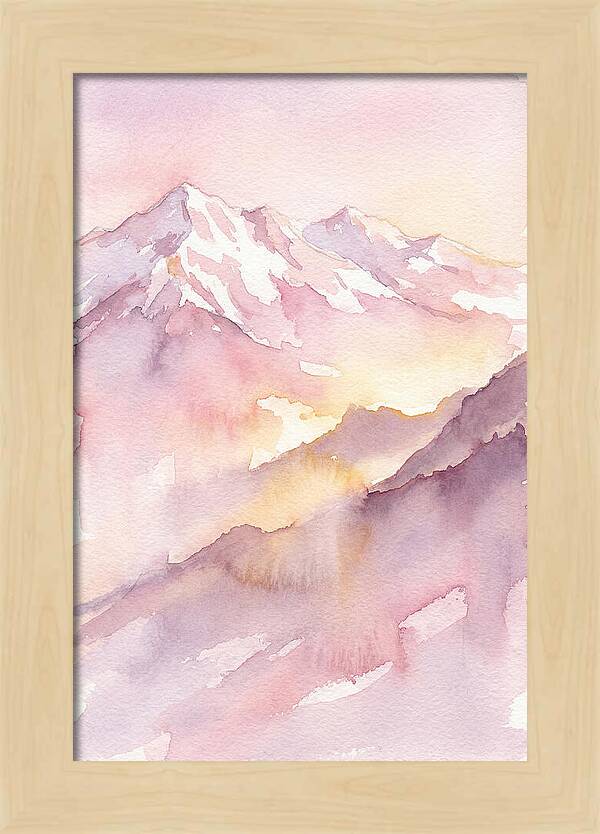 Dawn Breaking Over Grand Peaks