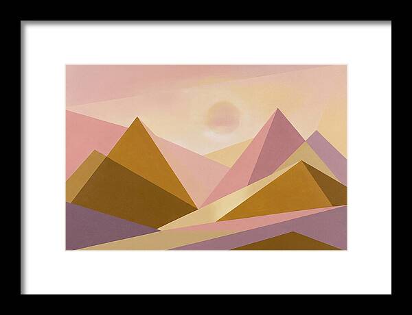Dawn Breaking Over Mountain Range
