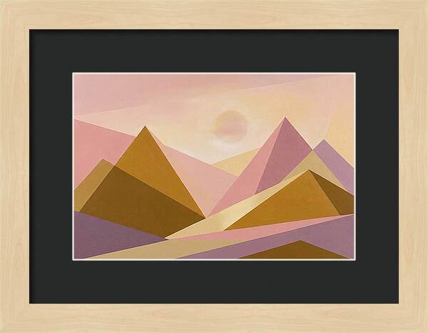 Dawn Breaking Over Mountain Range