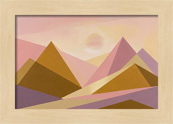 Dawn Breaking Over Mountain Range