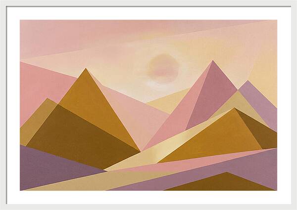 Dawn Breaking Over Mountain Range