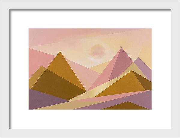 Dawn Breaking Over Mountain Range