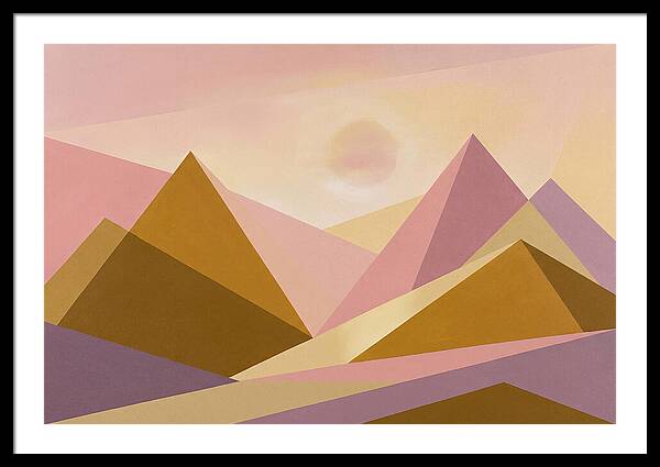 Dawn Breaking Over Mountain Range
