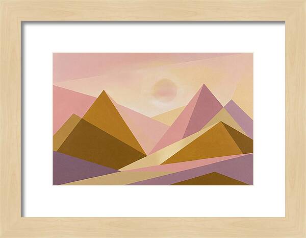 Dawn Breaking Over Mountain Range