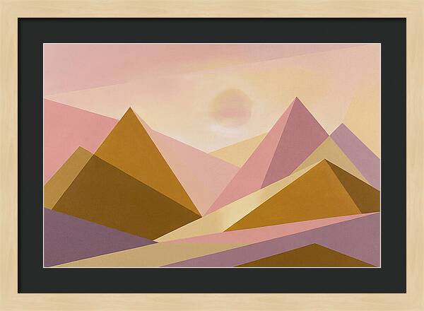 Dawn Breaking Over Mountain Range