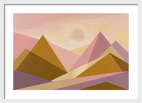 Dawn Breaking Over Mountain Range