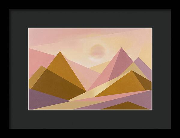 Dawn Breaking Over Mountain Range