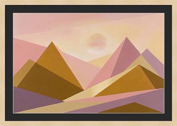 Dawn Breaking Over Mountain Range