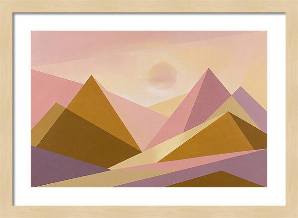 Dawn Breaking Over Mountain Range