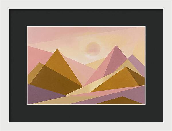 Dawn Breaking Over Mountain Range