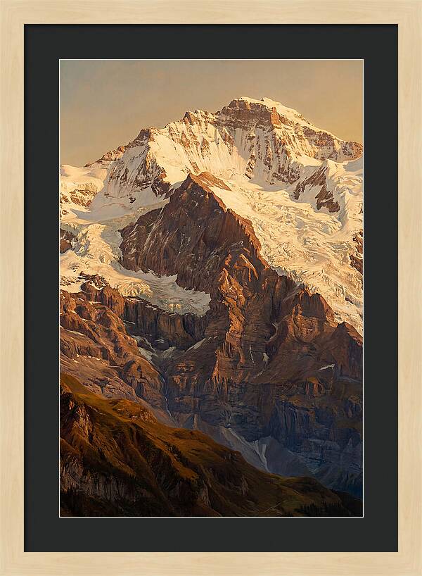 Dawn Breaking Over Mountain Summits