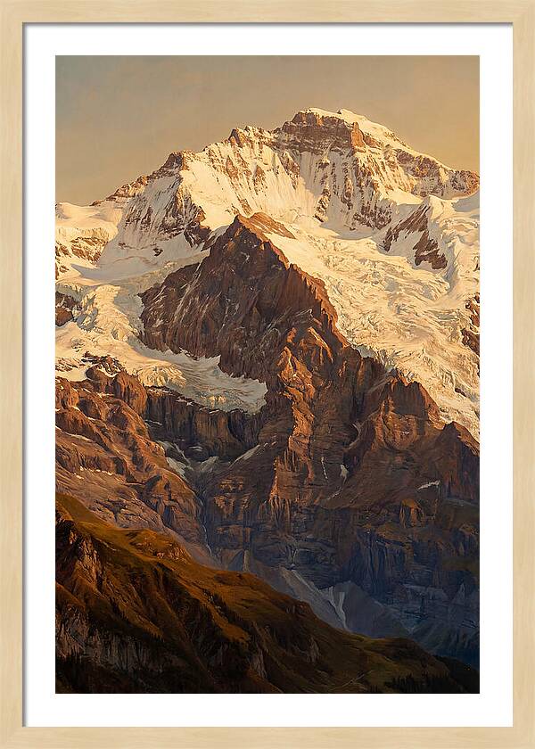 Dawn Breaking Over Mountain Summits