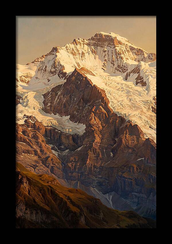 Dawn Breaking Over Mountain Summits