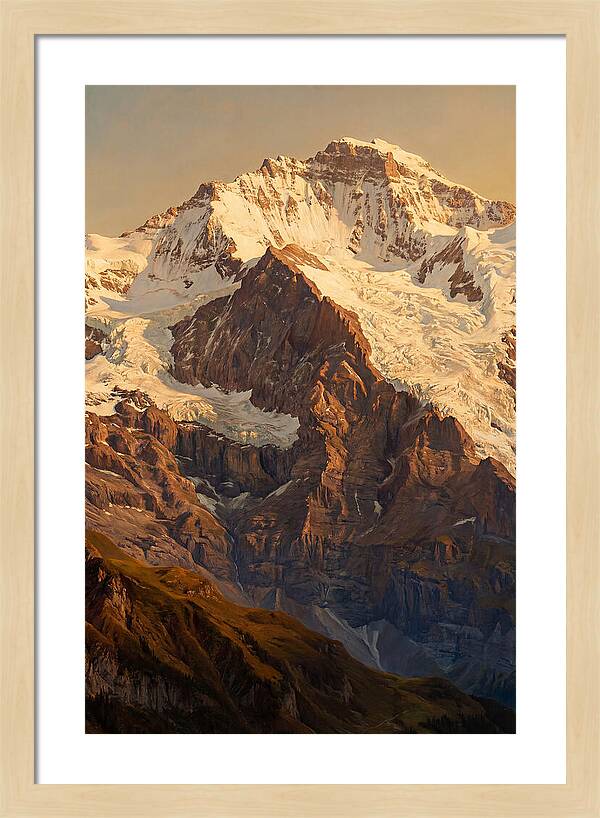 Dawn Breaking Over Mountain Summits