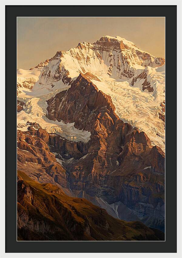 Dawn Breaking Over Mountain Summits